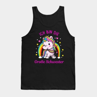 Mädchen Einhorn Große Schwester Kinder Tank Top